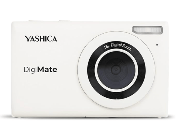 YASHICA DigiMate Digital Camera (Off White) by Yashica at