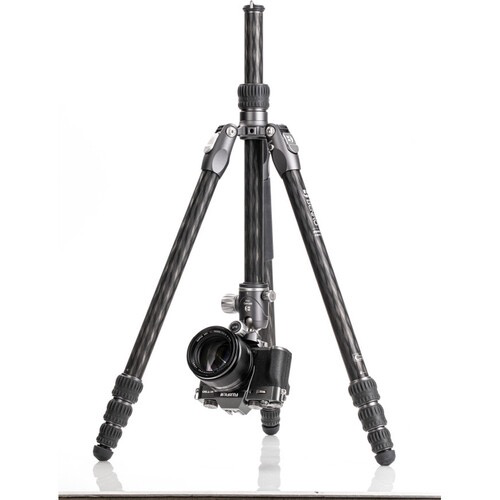 Benro Rhino Carbon Fiber Two Series Tripod/Monopod with VX25 Ballhead, 4 Leg Sections, Twist Leg Locks, Padded Carrying Case