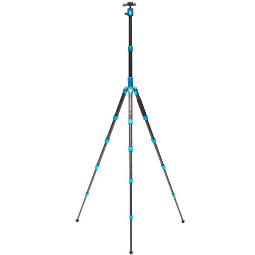 Benro MeFOTO RoadTrip Pro Carbon Fiber Series 1 Travel Tripod with Ball Head and Monopod (Pacific Blue)