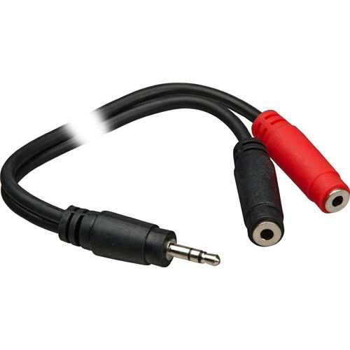 Shop Hosa Technology Stereo Mini (3.5mm) Male to 2 Mono Mini (3.5mm) Female Y-Cable - 6 by HOSA TECH at B&C Camera