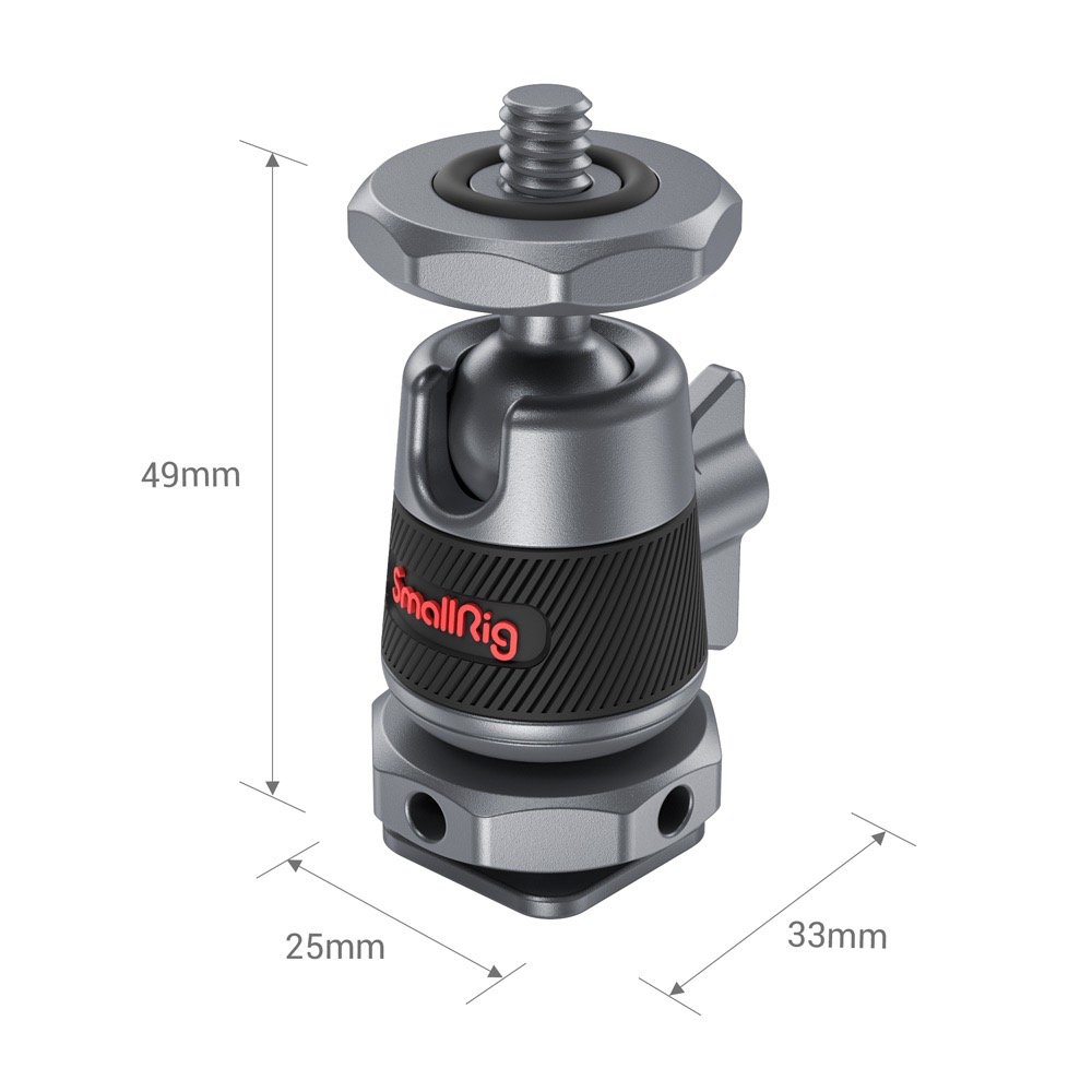 SmallRig Mini Ball Head with Removable Cold Shoe Mount (two piece)