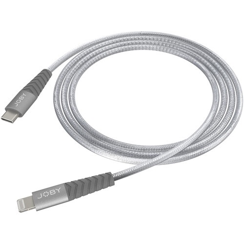JOBY Charge & Sync USB Type-C to Lightning Cable (6.6, Space Grey)