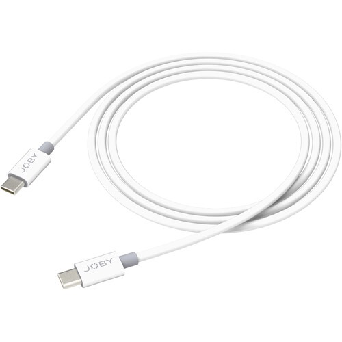 JOBY Charge & Sync USB Type-C to USB Type-C Cable (6.6, White)