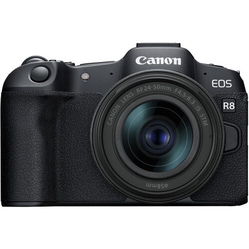 Canon EOS R8 Mirrorless Camera with 24-50mm f/4.5-6.3 IS STM Lens