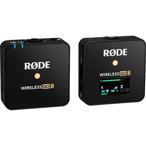 Rode Wireless GO II Single Compact Digital Wireless Microphone System/Recorder (2.4 GHz, Black)