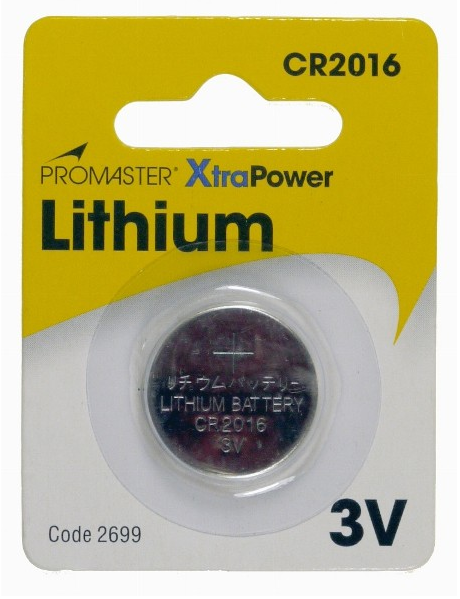 Promaster XtraPower CR2016 Lithium Battery
