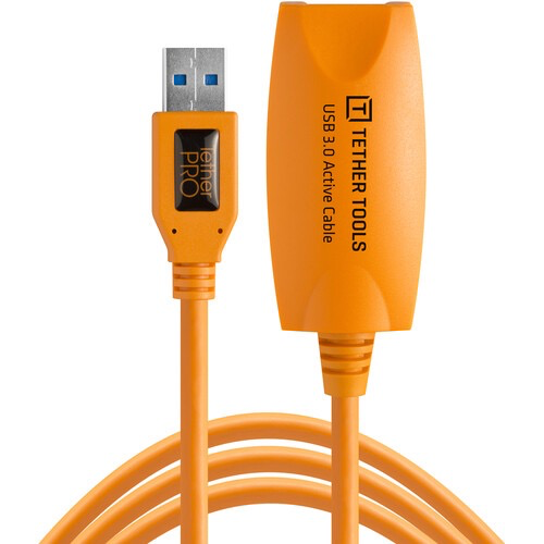 Tether Tools 16 TetherPro USB 3.0 Active Extension Cable (Hi-Visibility Orange)