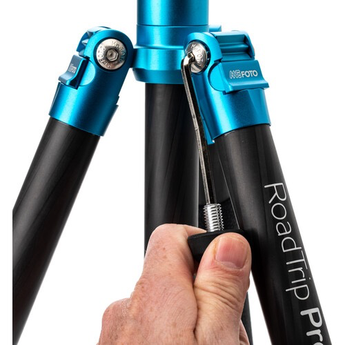 Benro MeFOTO RoadTrip Pro Carbon Fiber Series 1 Travel Tripod with Ball Head and Monopod (Pacific Blue)