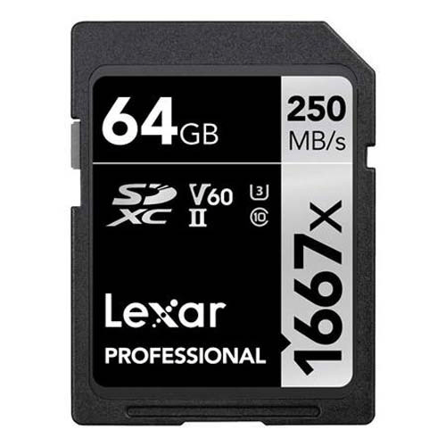 Shop 1667x SDHC/SDXC UHS-II 64GB Memory Card by Lexar at B&C Camera