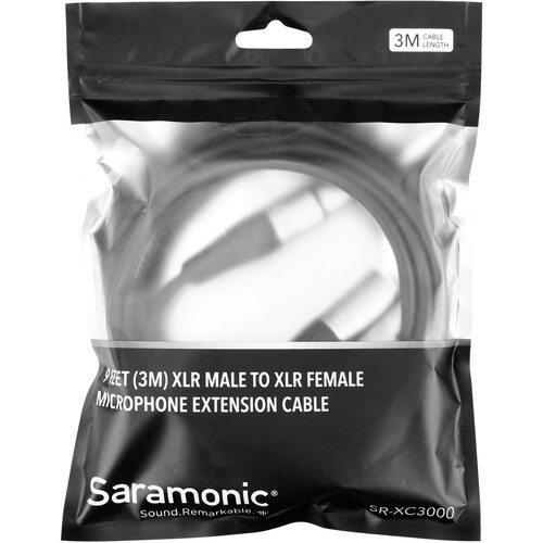 Saramonic SR-XC3000 XLR Female to XLR Male Microphone Cable (9.8)