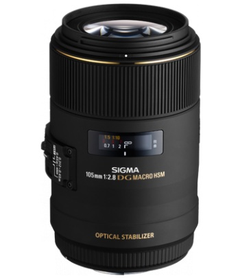 Sigma 105mm f/2.8 EX DG OS HSM Macro Lens for Nikon F