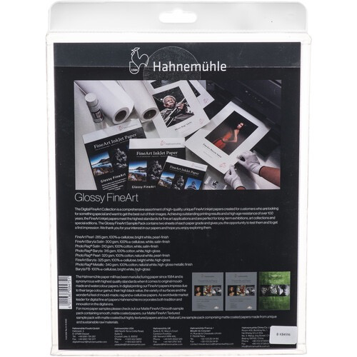Hahnemuhle Glossy Sample Pack 8.5x" x 11" 14 sheets
