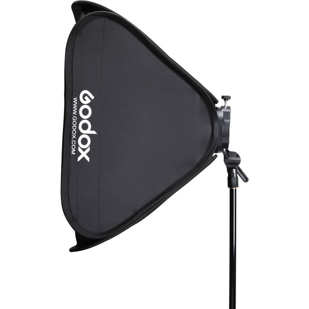 Godox S2 Speedlite Bracket with Softbox, Grid & Carrying Bag Kit (31.5 x 31.5")