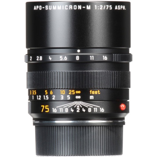 Leica APO Summicron-M 75mm f/2.0 ASPH Manual Focus Lens