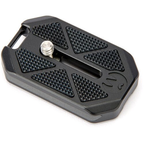 3 Legged Thing QR7 v2 38mm x 60mm Arca Swiss Compatible Quick Release Plate - Darkness Series, Black - B&C Camera