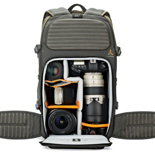 Shop Lowepro Flipside Trek BP 450 AW Backpack (Gray/Dark Green) by Lowepro at B&C Camera
