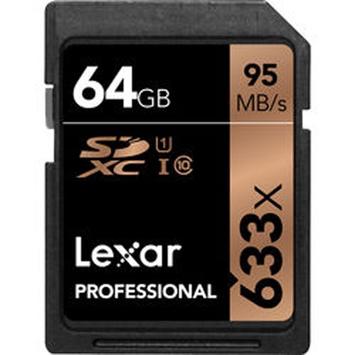 Shop 633X U3 SDHC/SDXC 64GB Memory Card by Lexar at B&C Camera