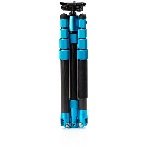 Benro MeFOTO RoadTrip Pro Carbon Fiber Series 1 Travel Tripod with Ball Head and Monopod (Pacific Blue)