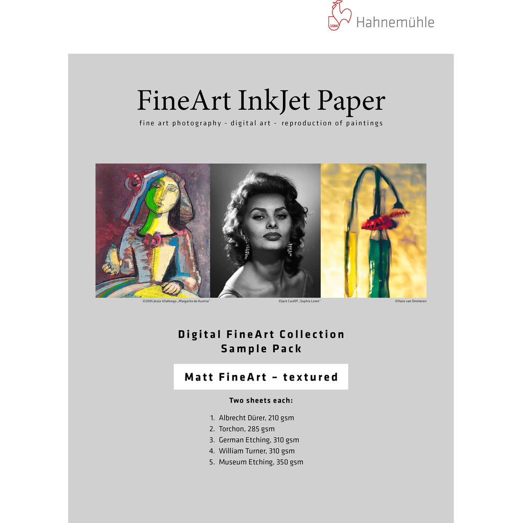 Hahnemuhle Matte Textured FineArt Inkjet Paper Sample Pack (13 x 19", 10 Sheets)