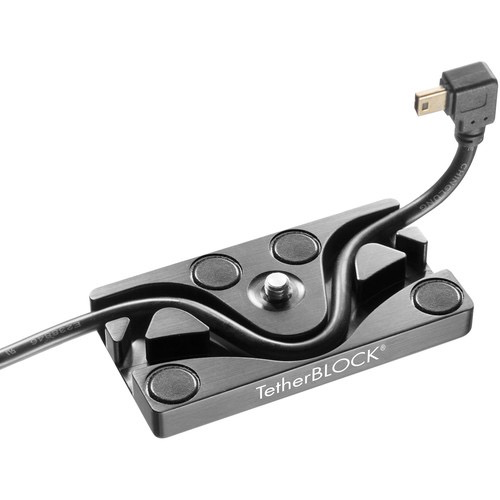 TetherBLOCK MC Multi Cable Mounting Plate - Secure Camera Cable Connection