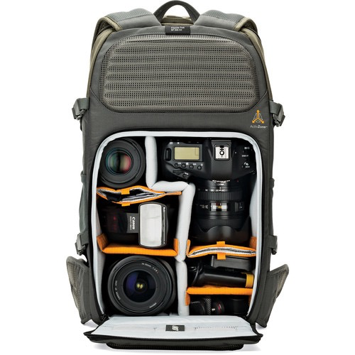 Shop Lowepro Flipside Trek BP 450 AW Backpack (Gray/Dark Green) by Lowepro at B&C Camera