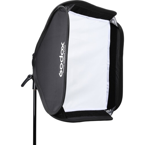 Godox S2 Speedlite Bracket with Softbox, Grid & Carrying Bag Kit (23.6 x 23.6")