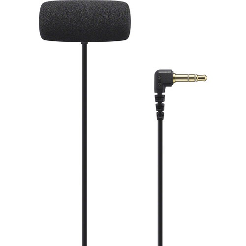 Sony ECM-LV1 Compact Stereo Lavalier Microphone with 3.5mm TRS Connector