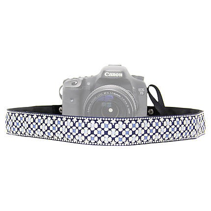 Capturing Couture Camera Strap: Daisy Dot Blue