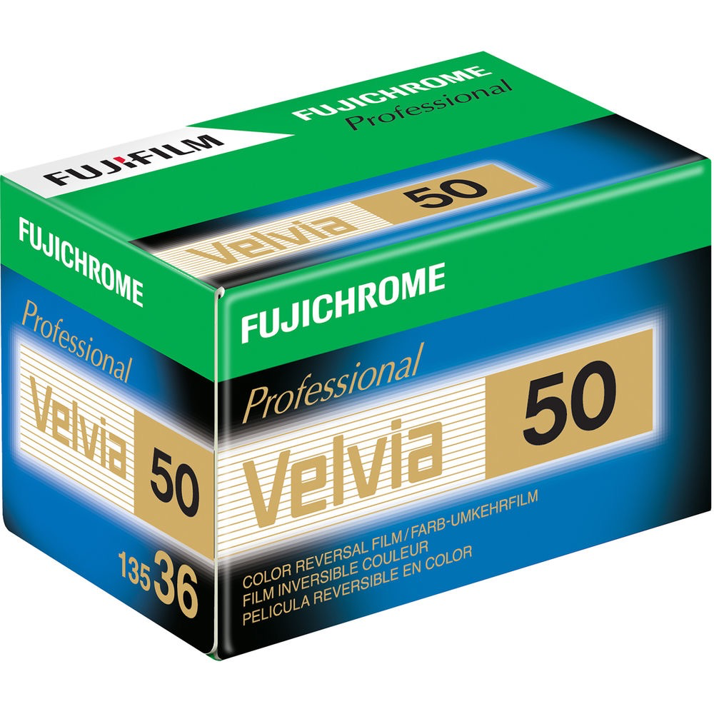Fujifilm Fujichrome Velvia RVP 50 Color Film (35mm Roll, 36 Exp)