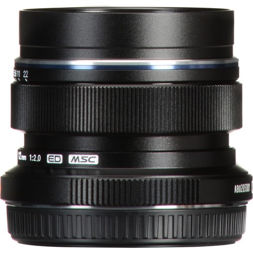 Olympus M.Zuiko Digital ED 12mm f/2.0 Lens (Black)