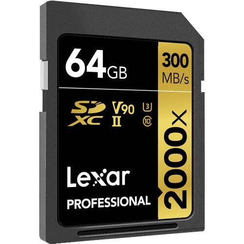 Lexar Pro 64GB 2000x SDXC UHS-II Memory Card