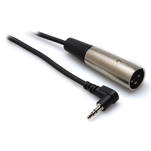 Hosa Technology XVM-101M Angled Stereo 3.5mm to 3-Pin XLR Male Microphone Cable (1)