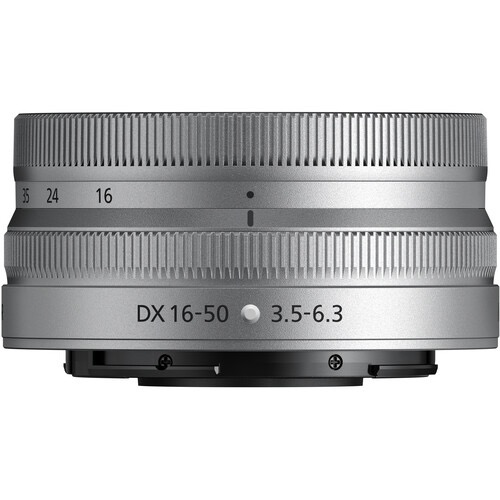 Nikon NIKKOR Z DX 16-50mm f/3.5-6.3 VR Lens (Silver)