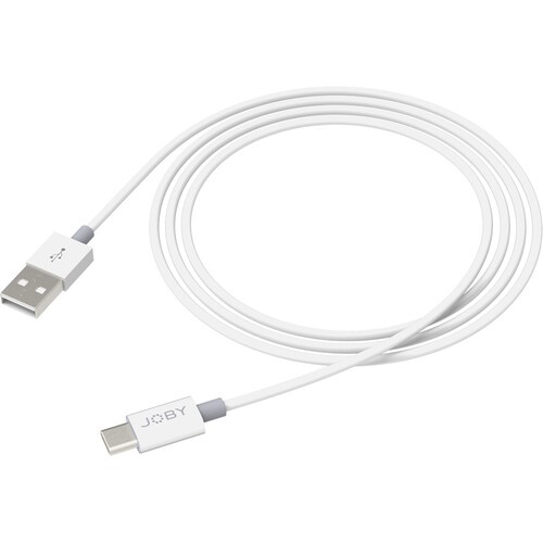 JOBY Charge & Sync USB Type-A to USB Type-C Cable (3.9, White)