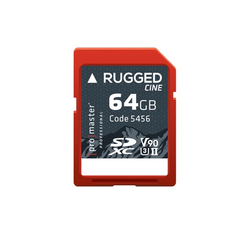 Promaster SDXC 64GB Rugged CINE UHS-II
