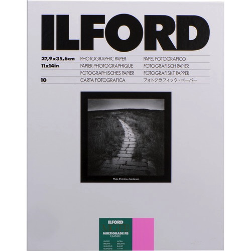 Ilford Multigrade FB Classic Paper (Glossy, 11 x 14", 10 Sheets)