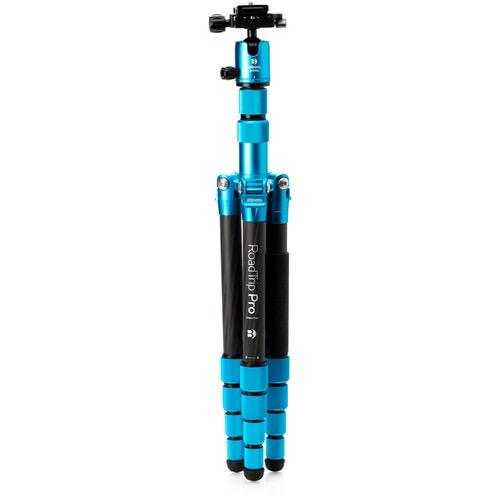 Benro MeFOTO RoadTrip Pro Carbon Fiber Series 1 Travel Tripod with Ball Head and Monopod (Pacific Blue)