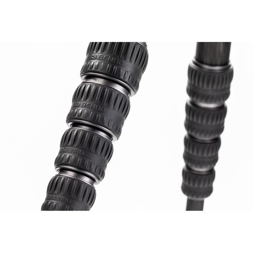 Benro Tortoise Columnless Carbon Fiber Two Series Tripod with GX30 Ballhead, 4 Leg Sections, Twist Leg Locks, Padded Carrying Case (TTOR24CGX30)