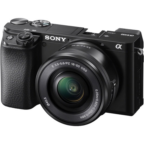 Sony Alpha a6100 Mirrorless Digital Camera with 16-50mm Lenses (open box)