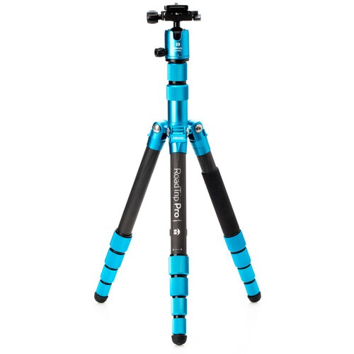 Benro MeFOTO RoadTrip Pro Carbon Fiber Series 1 Travel Tripod with Ball Head and Monopod (Pacific Blue)