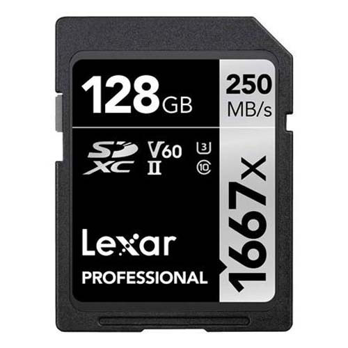 Lexar Pro 128GB 1667x SDXC UHS-II Memory Card