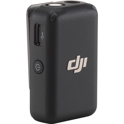 DJI Mic 2 Clip-On Transmitter/Recorder with Built-In Microphone (2.4 GHz,  Shadow Black) by DJI at B&C Camera