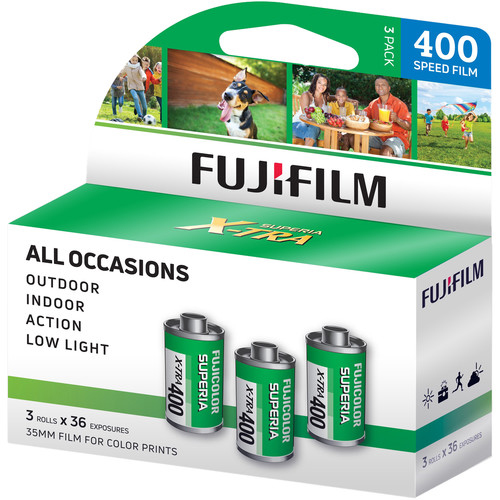 FujiFilm 400 Color Negative Film 3-Pack (108 exposures) 35mm FujiFilm 400 Color Negative Film 3-Pack (108 exposures) FujiFilm 400 Color Negative Film 3-Pack (108 exposures)