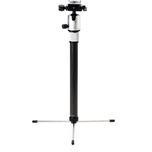 Shop Benro MeFOTO RoadTrip Pro Carbon Fiber Series 1 Travel Tripod with Ball Head and Monopod (Silver) by Benro at B&C Camera