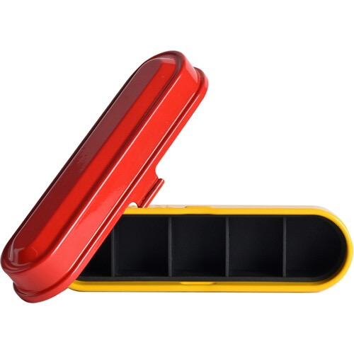 Kodak Steel 135mm Film Case (Red Lid/Yellow Body)