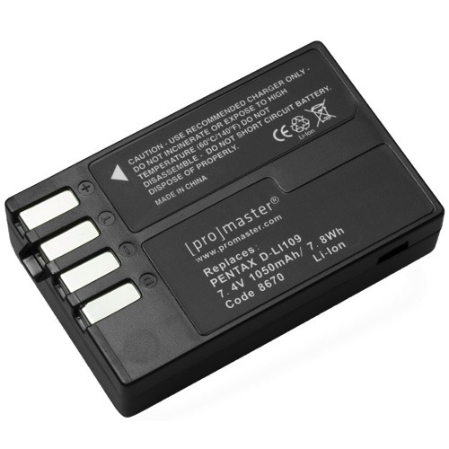 Shop Promaster D-LI109 Lithium Ion Battery for Pentax by Promaster at B&C Camera