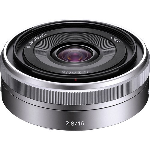 Sony 16mm f/2.8 Wide-Angle Alpha E-Mount Lens (Silver)