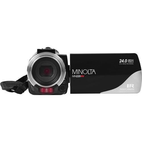 Minolta MN220NV Full HD Night Vision Camcorder with 16x Digital Zoom (Black)