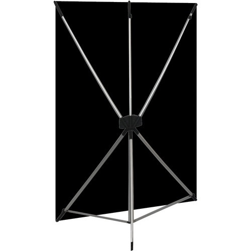 Westcott X-Drop Wrinkle-Resistant Backdrop Kit - Rich Black (5 x 7)