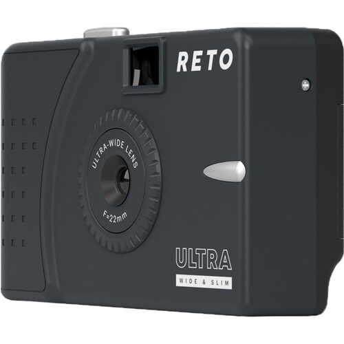 Reto Project Ultra Wide/Slim Film Camera with 22mm Lens -without flash (Charcoal)